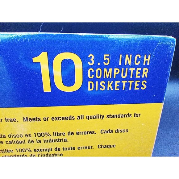 Memorex PC Formatted 3.5 Inch Computer Diskettes 10-Pack HD IBM 2SHD Vintage - Picture 12 of 16